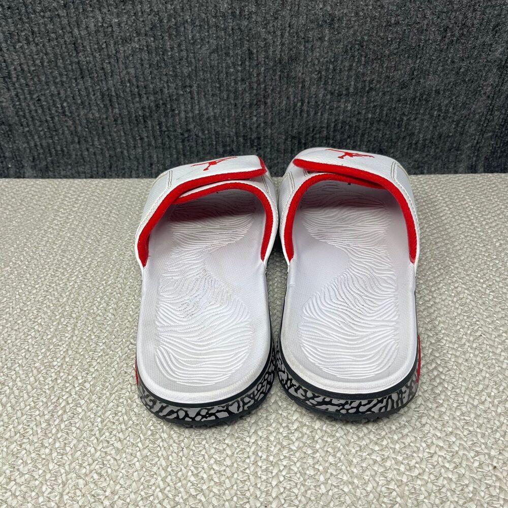 Nike Air Jordan Hydro 3 Retro Slide White Cement University Red Sz 12 854556-103 - Picture 4 of 6